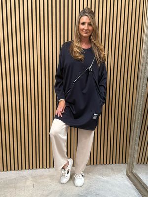 Zira Zip Jumper Navy