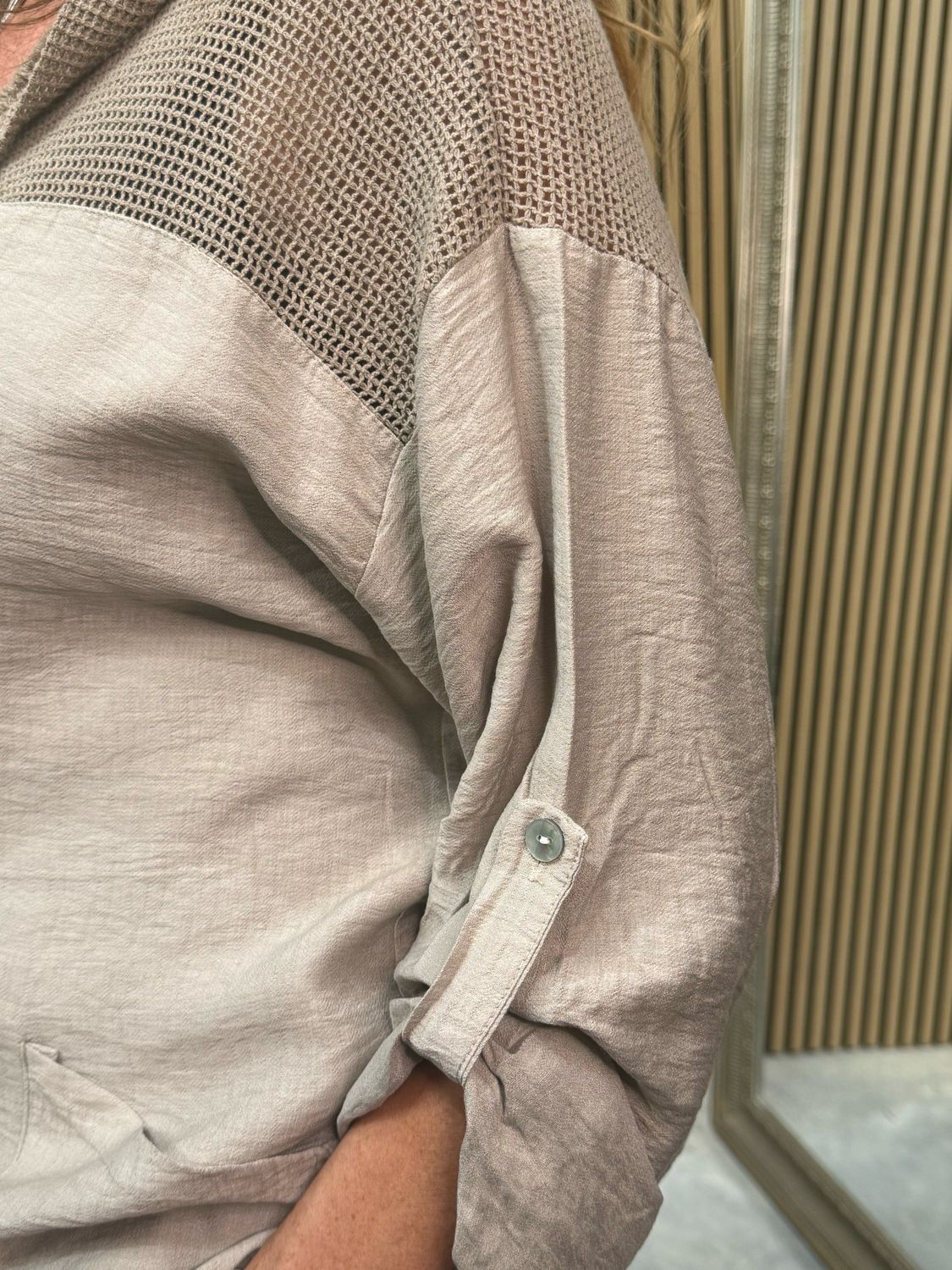 Zaya Zip Hoodie Beige