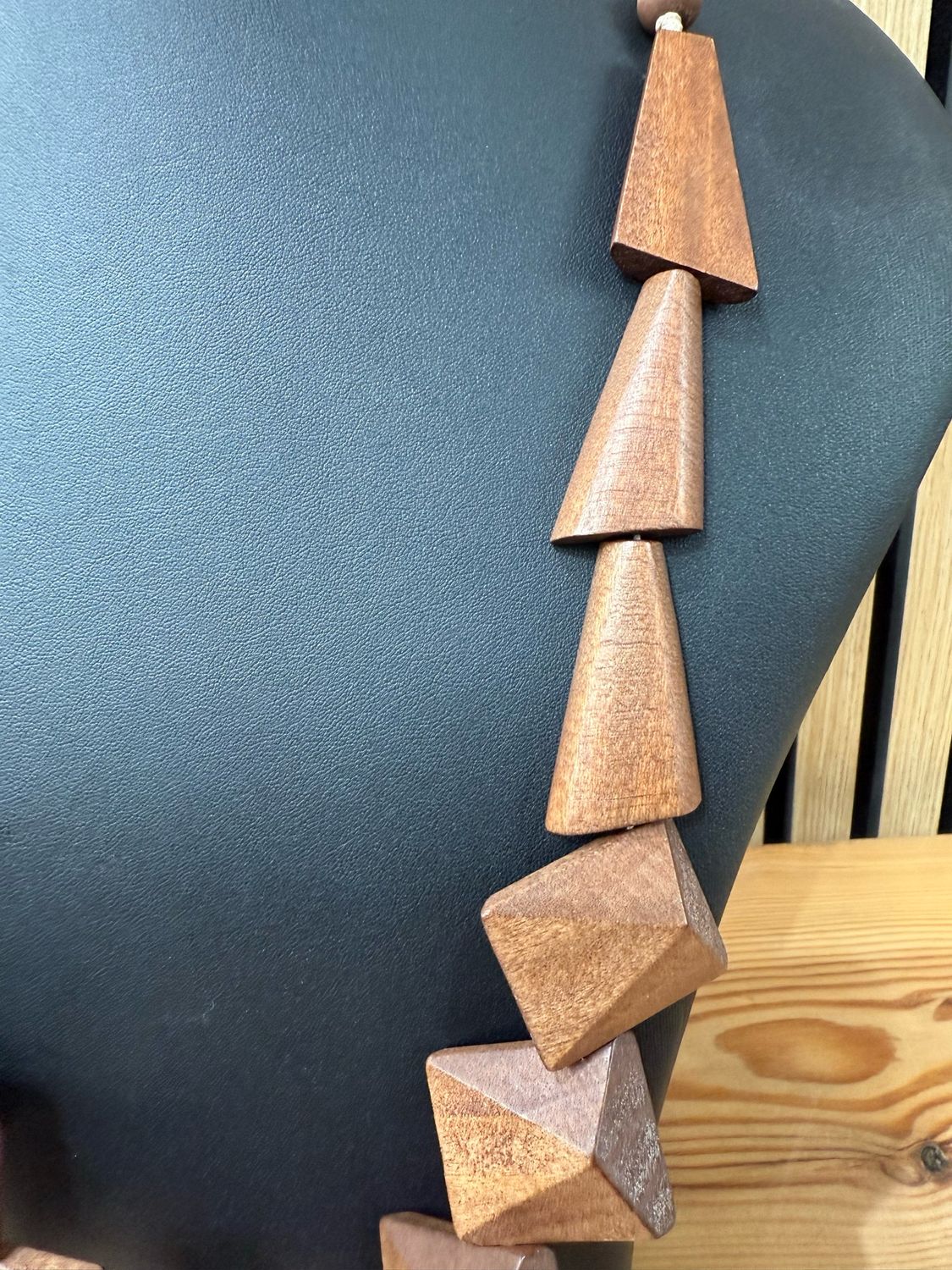 Terra Form Sculptured Wooden Necklace