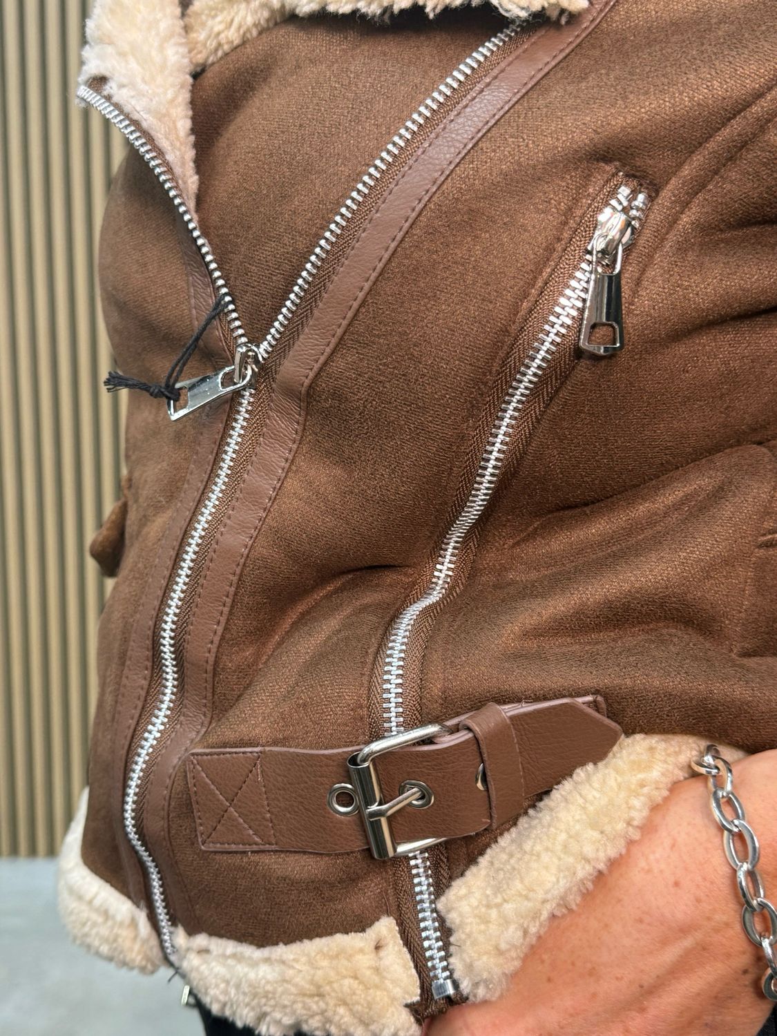 Biker jacket Brown