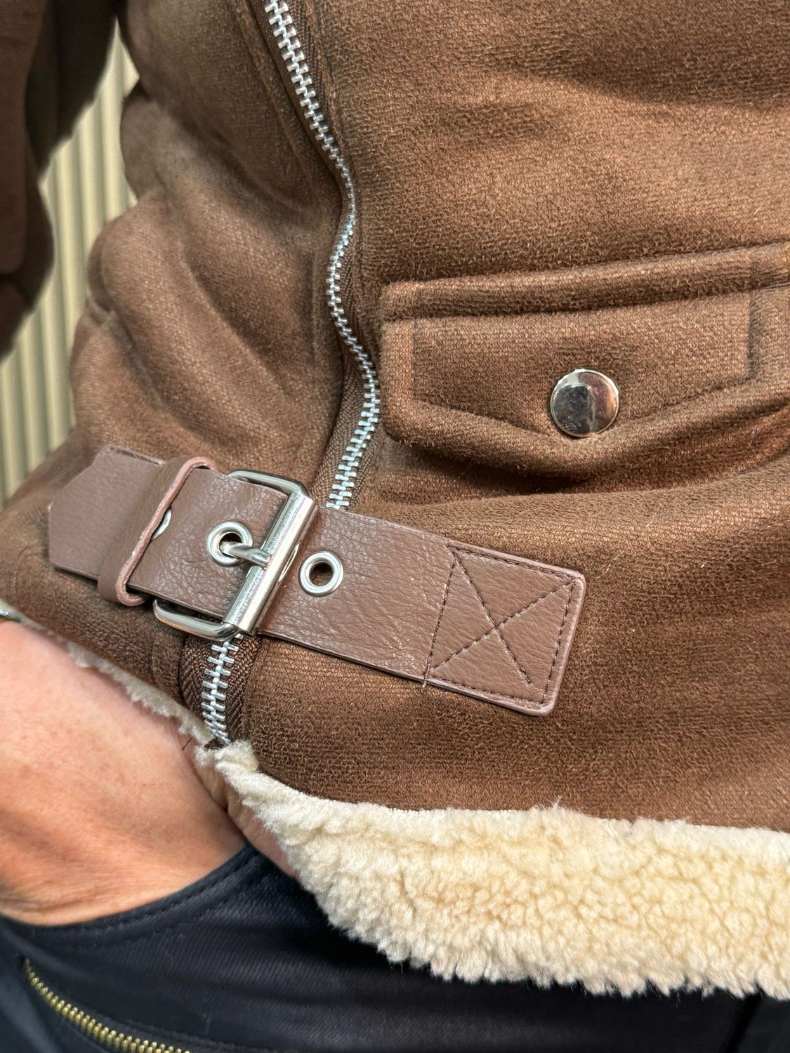 Biker jacket Brown