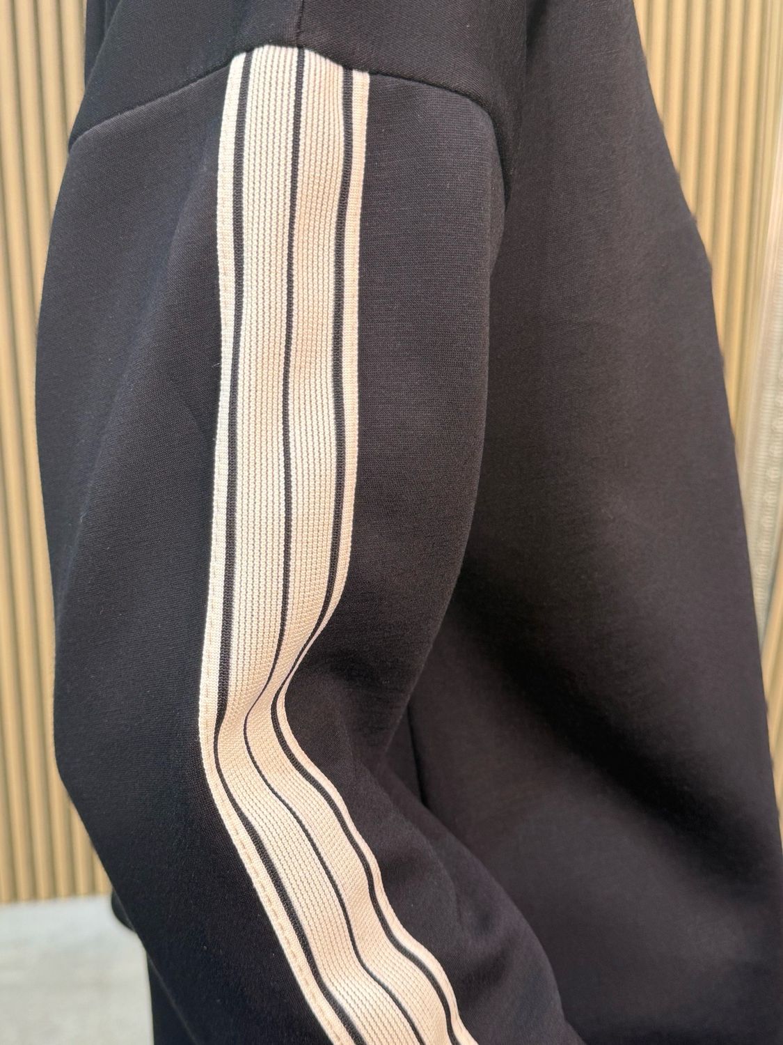 Sadie Stripe Detail Co-ord Set Black