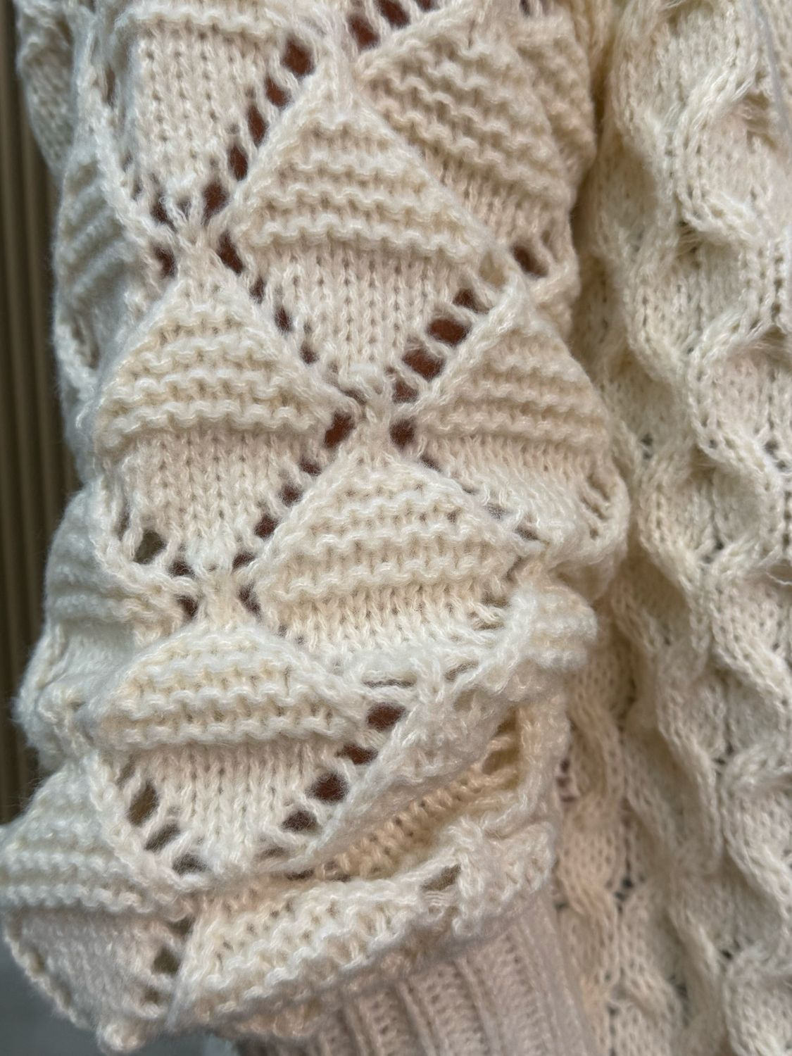 Trudy Chunky Knit Longline Cardigan Cream
