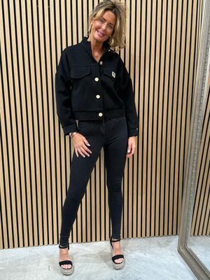 Aurelia Cropped Jacket Black