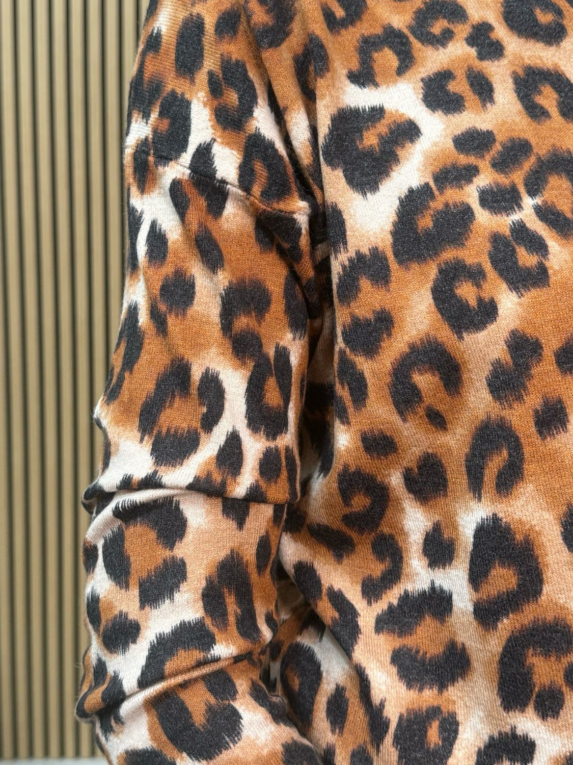 Leopard Print Knit Top