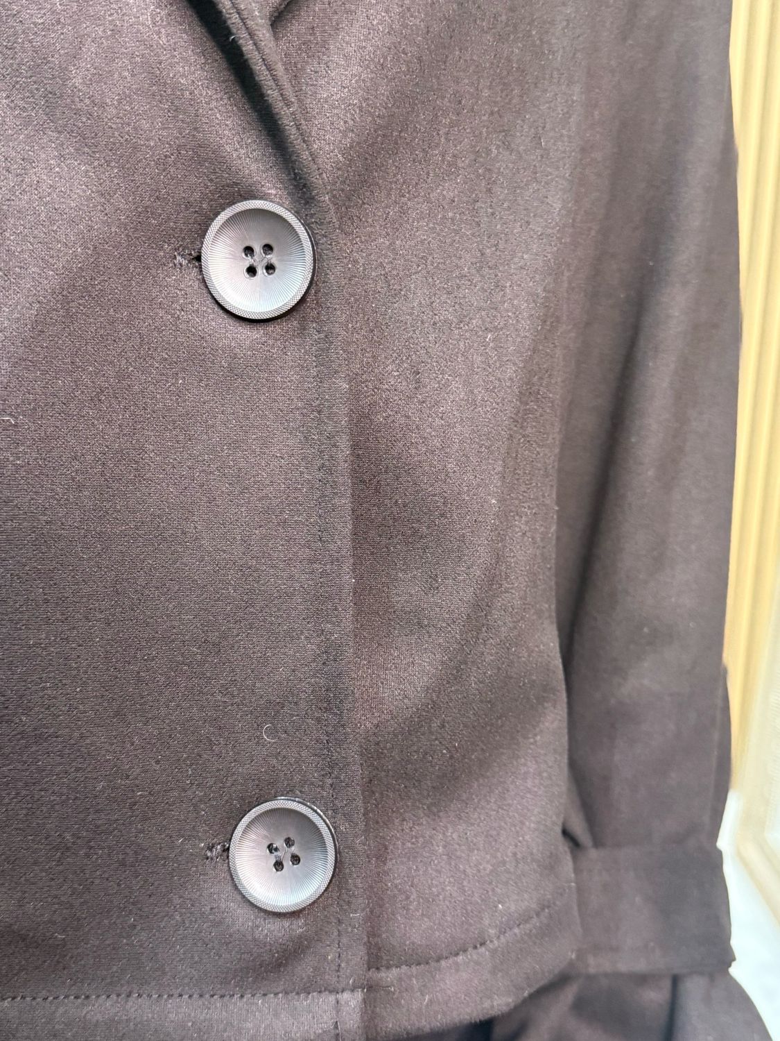 Harper - Double Breasted Cropped Jacket Black