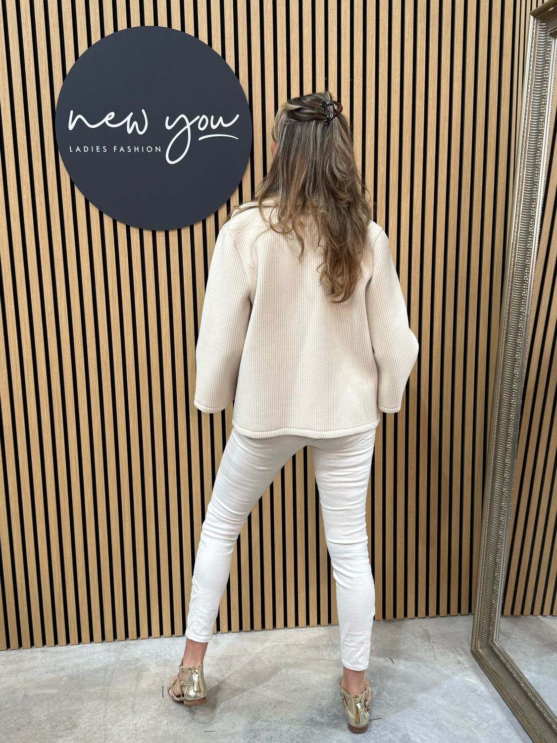 Milly - Textured Beige Jacket