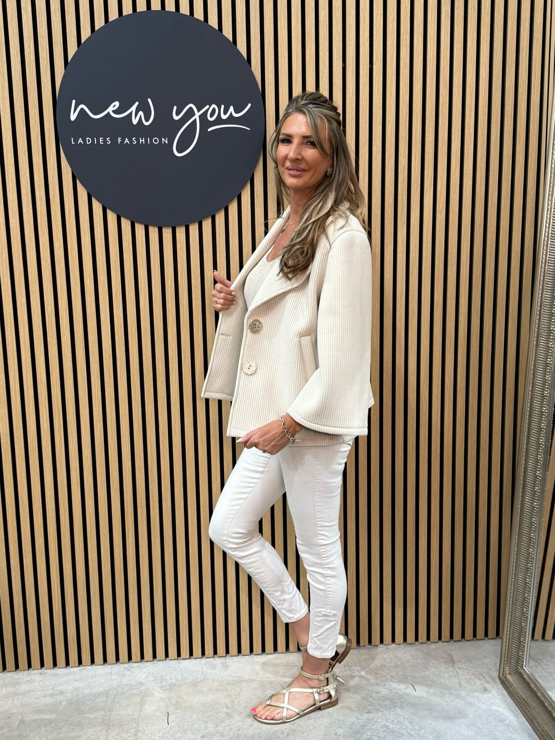 Milly - Textured Beige Jacket