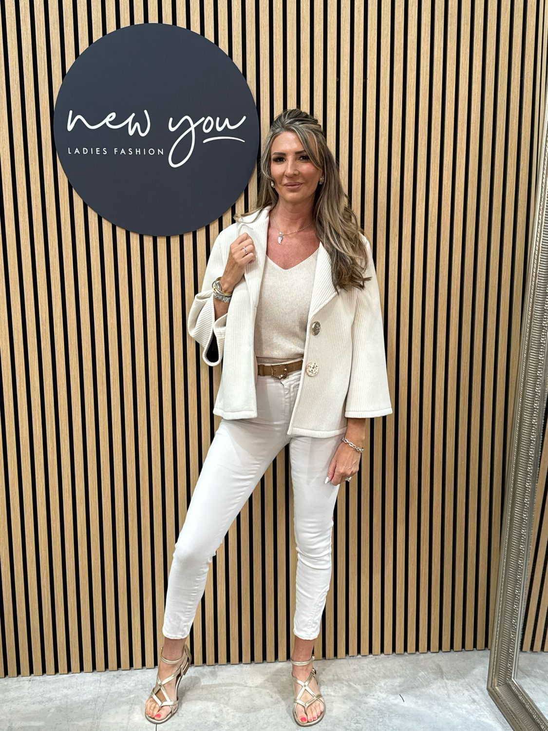 Milly - Textured Beige Jacket