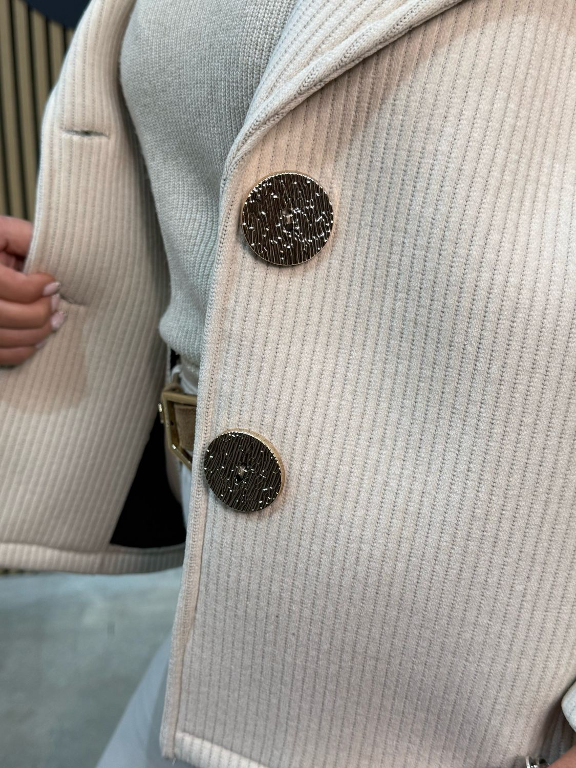 Milly - Textured Beige Jacket