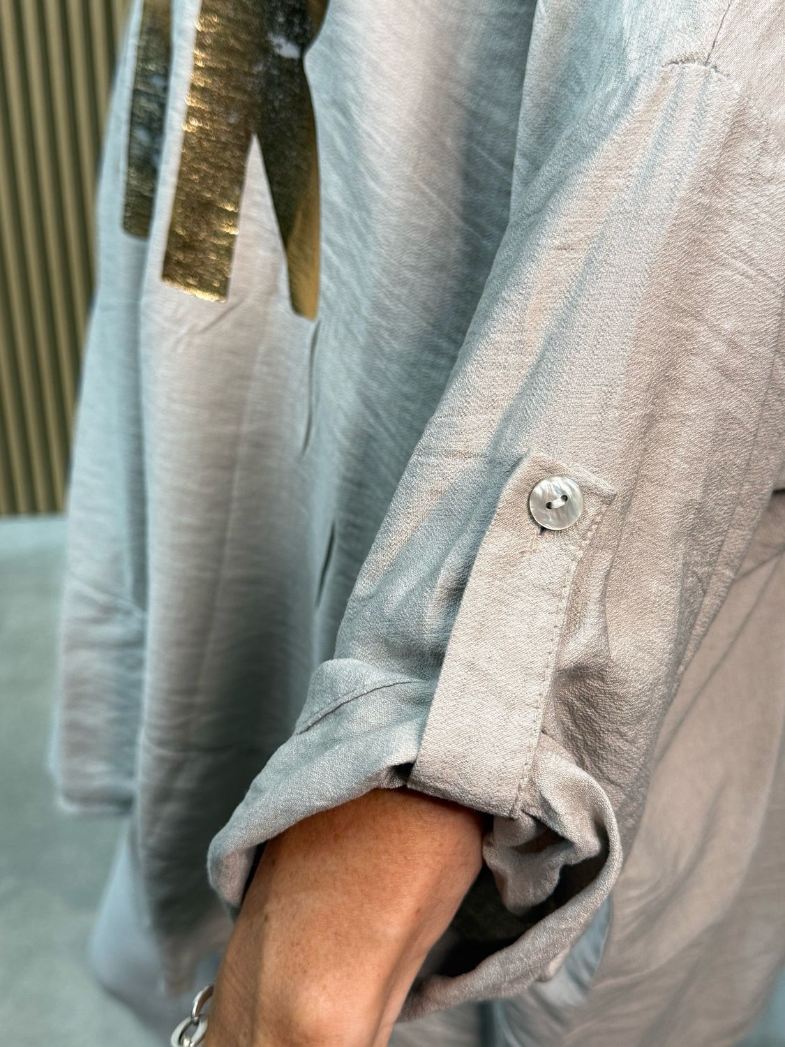 Amor - Oversized Top Beige