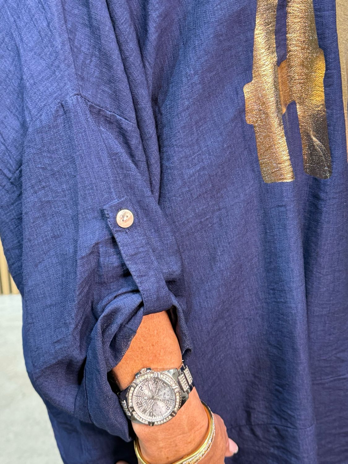 Amor - Oversized Top Navy