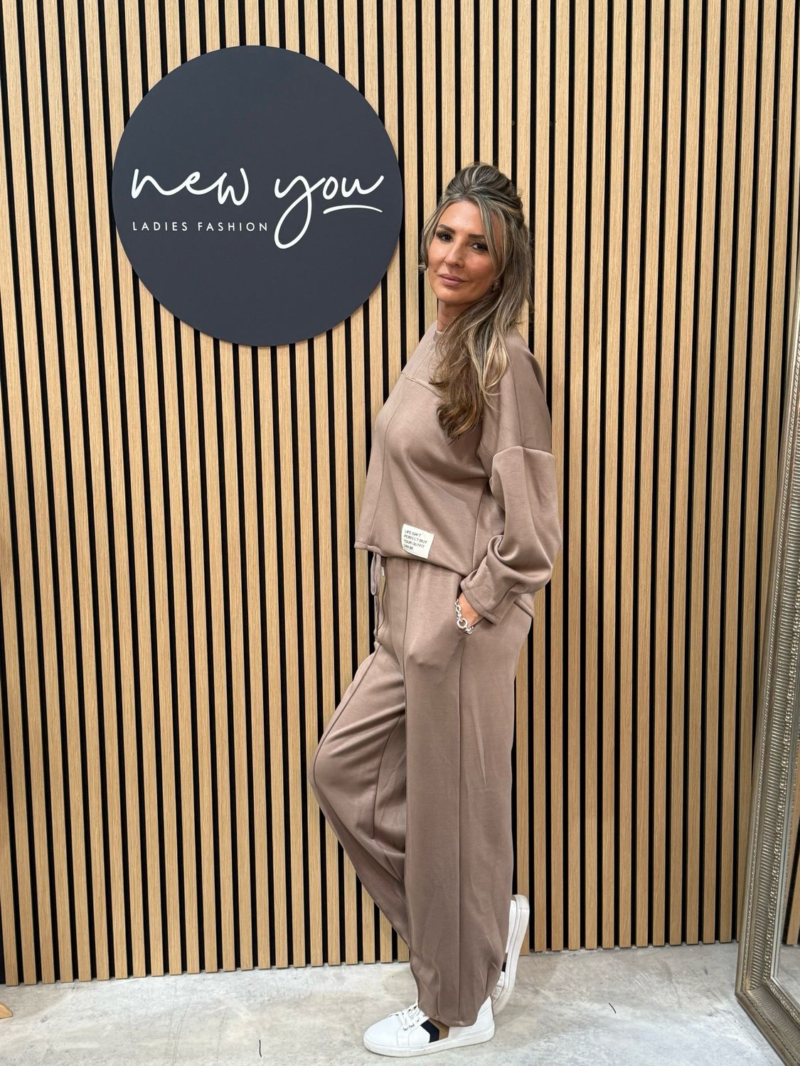 Lottie - Taupe Lounge Wear Set