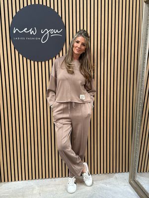 Lottie - Taupe Lounge Wear Set