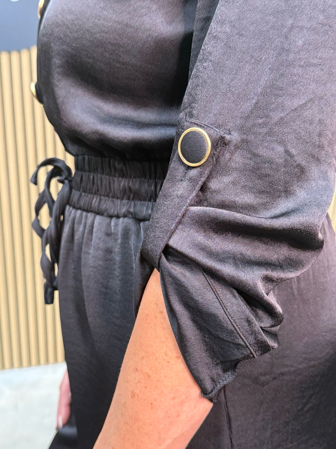 Raya - Chic Black Utility Jumpsuit