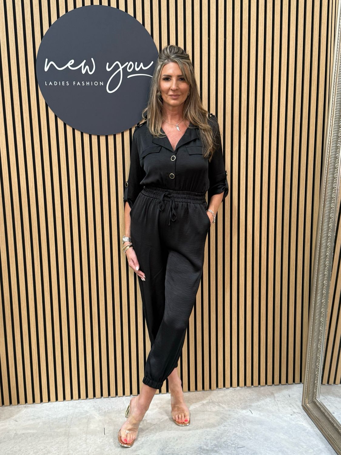Raya - Chic Black Utility Jumpsuit