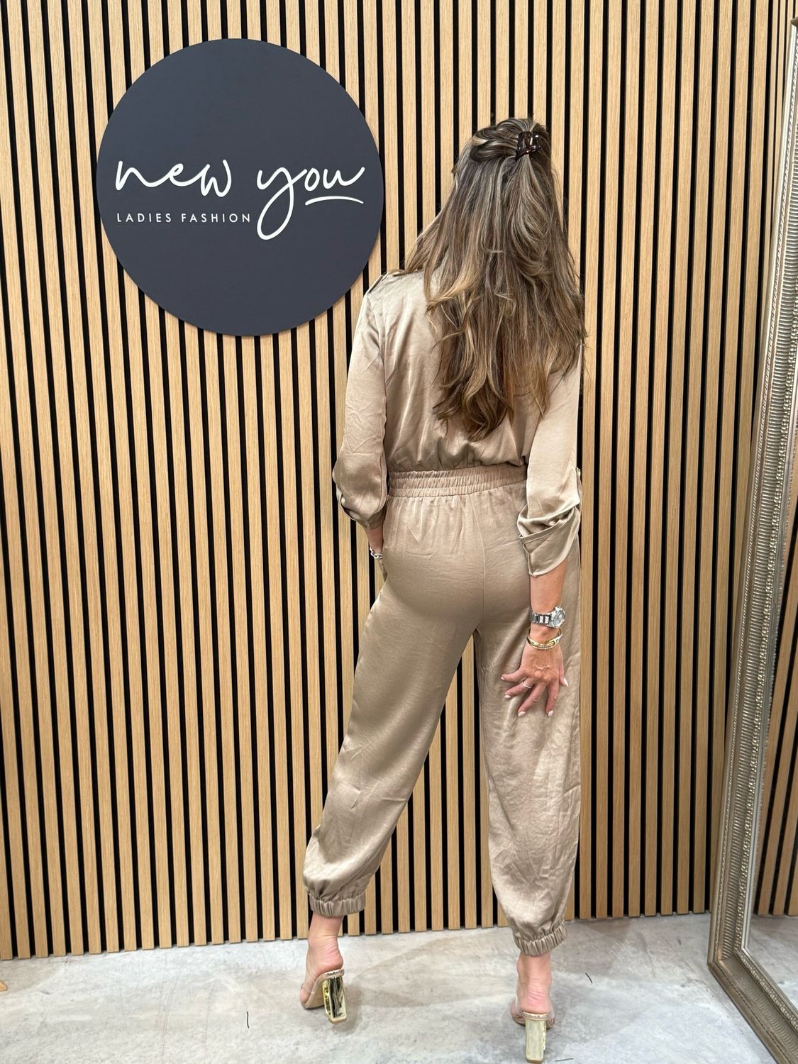 Raya - Chic Gold Utility Jumpsuit