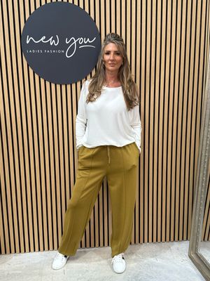 Relaxed Lounge Trousers Mustard