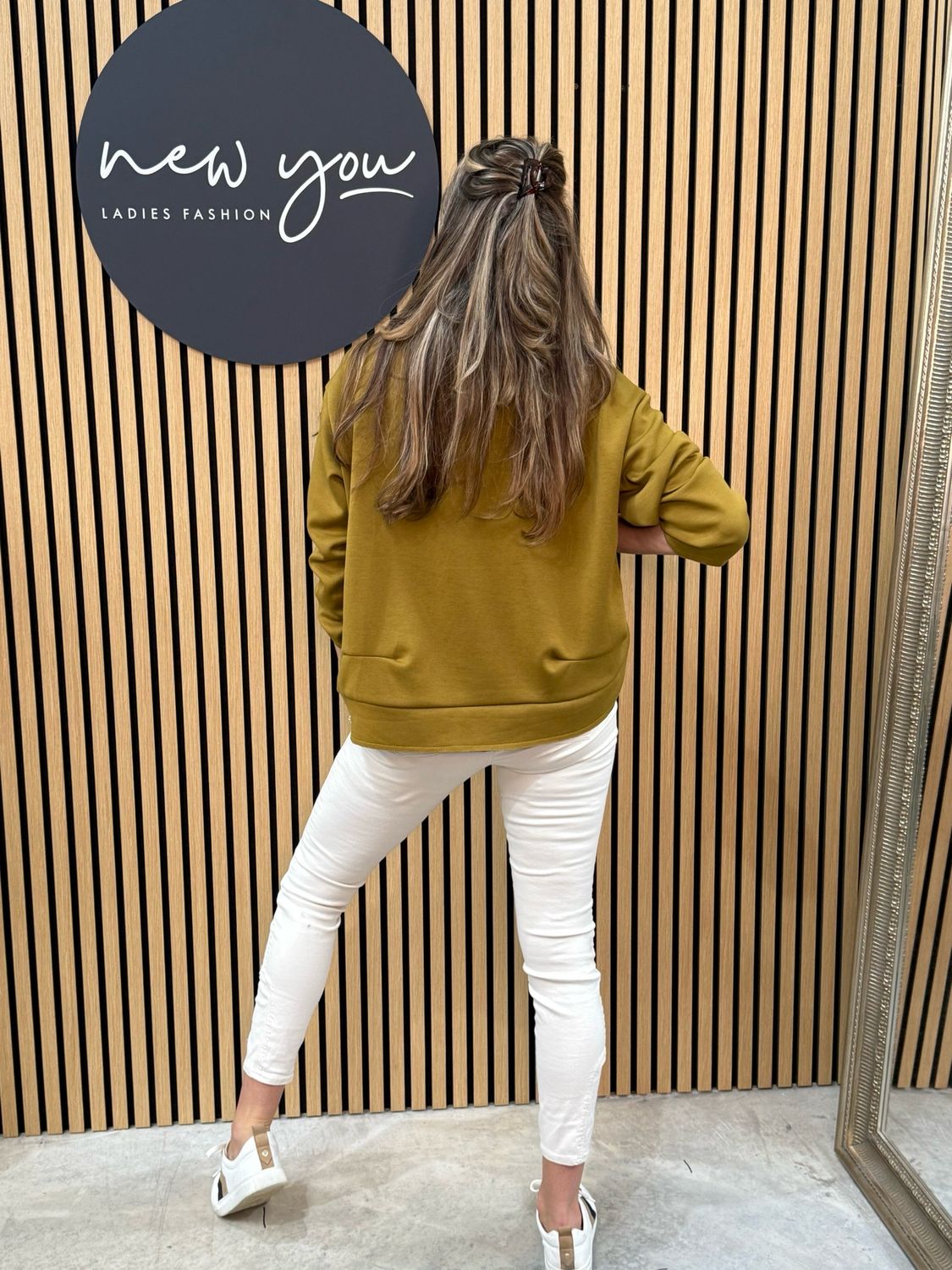 Pippa - Relaxed Zip Hoodie Mustard