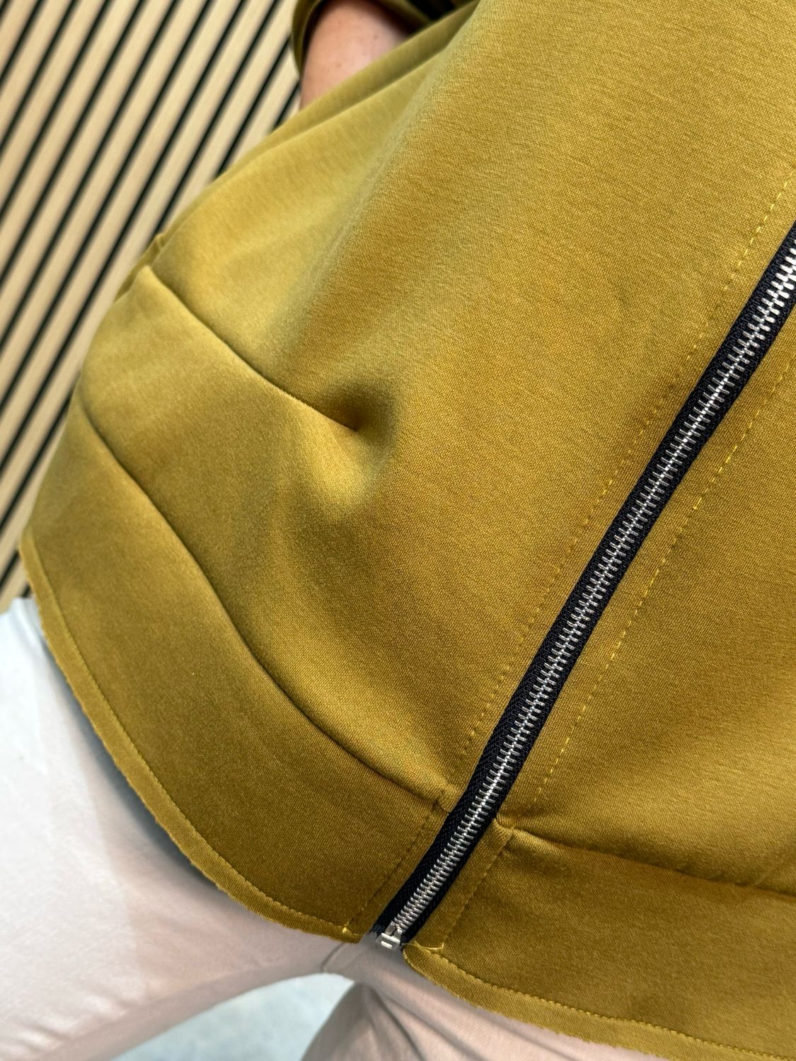 Pippa - Relaxed Zip Hoodie Mustard