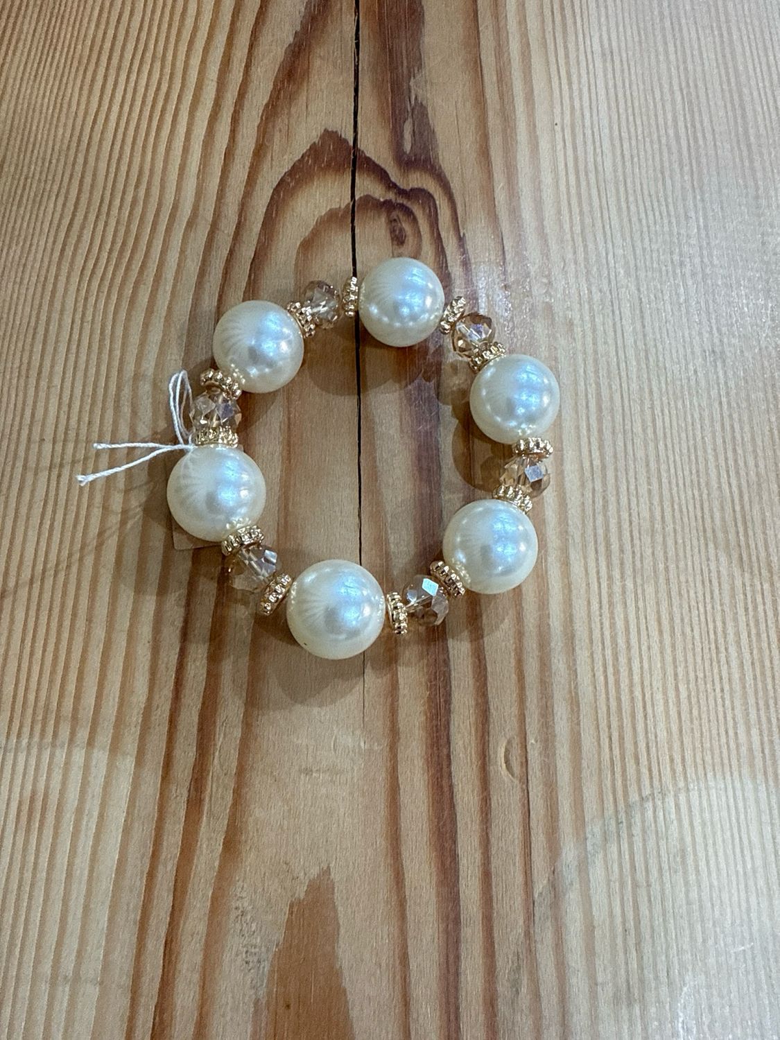 Chunky Bead &amp; Pearl Bracelet