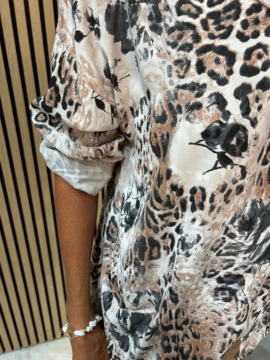 Animal Print Lightweight Hoodie