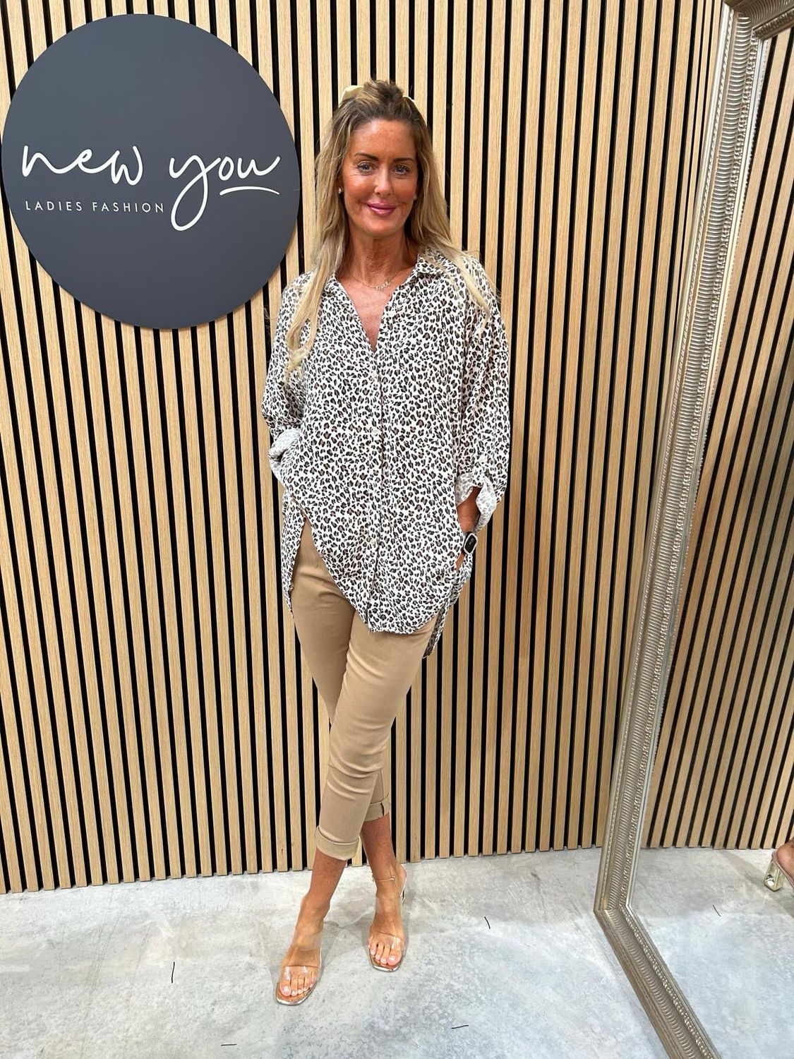 Animal Print Button Shirt
