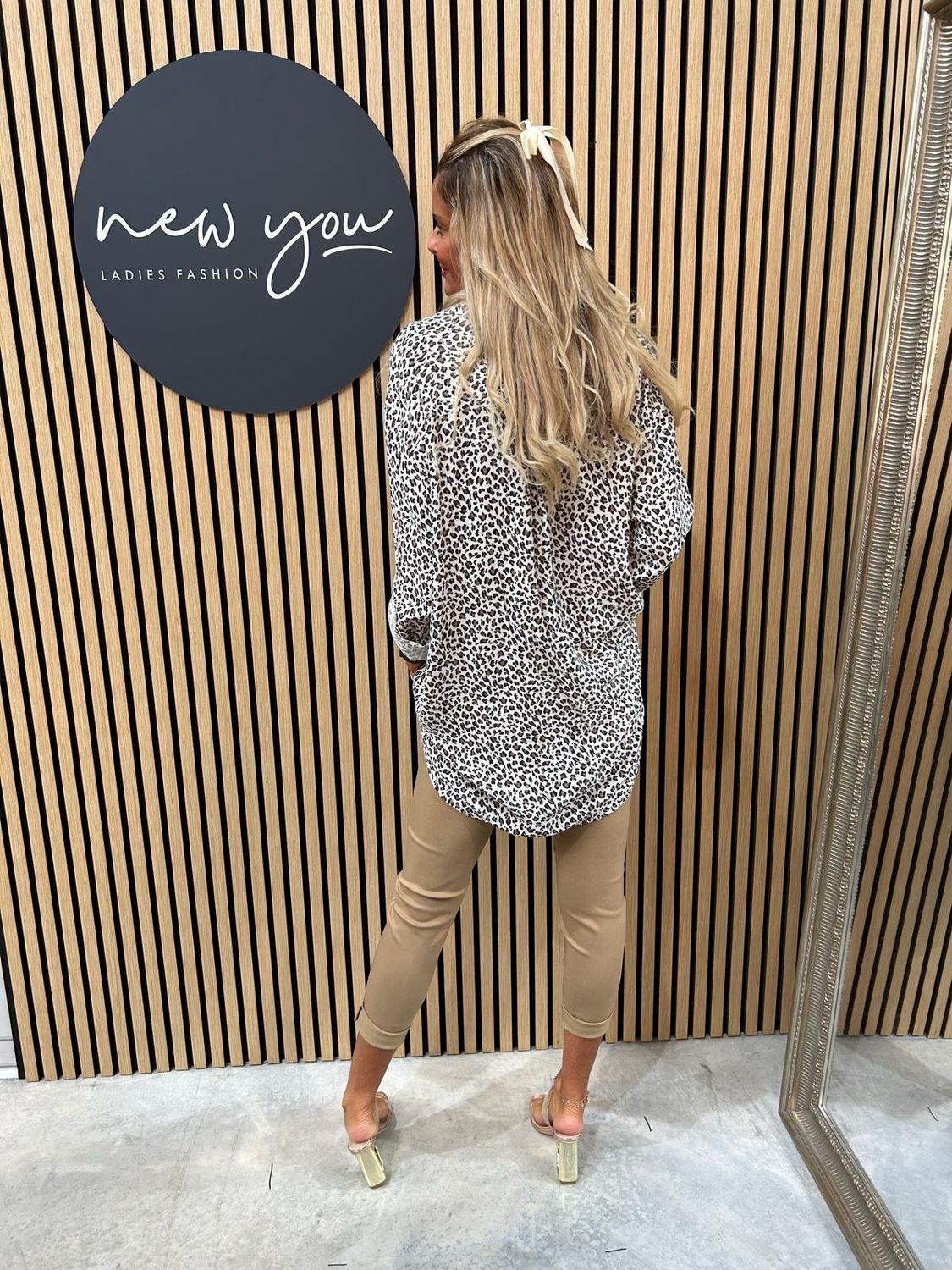 Animal Print Button Shirt