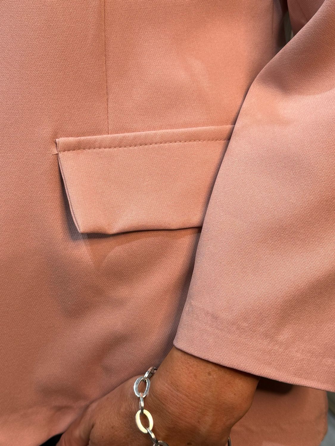 Tailored Open Blazer - Pink