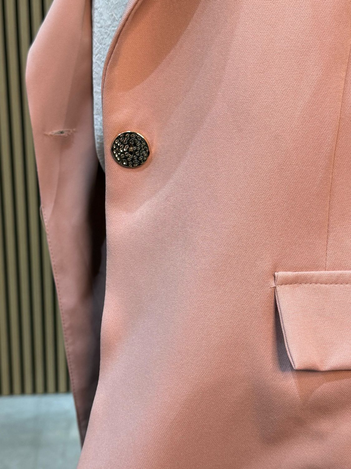 Tailored Open Blazer - Pink