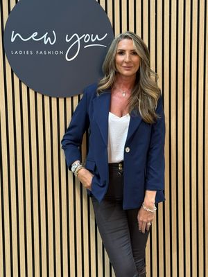 Tailored Open Blazer - Navy
