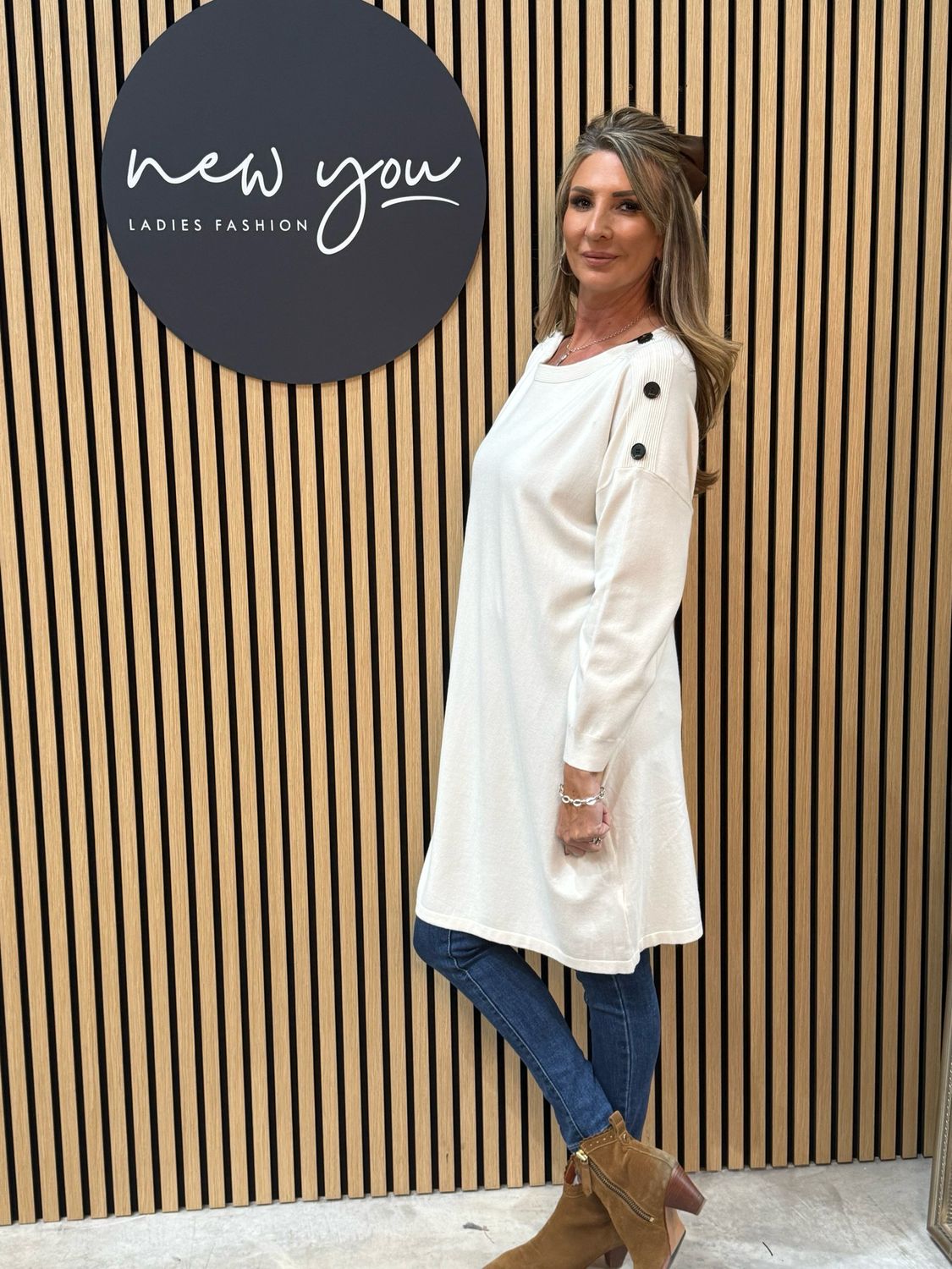 Stella - Button Shoulder Tunic