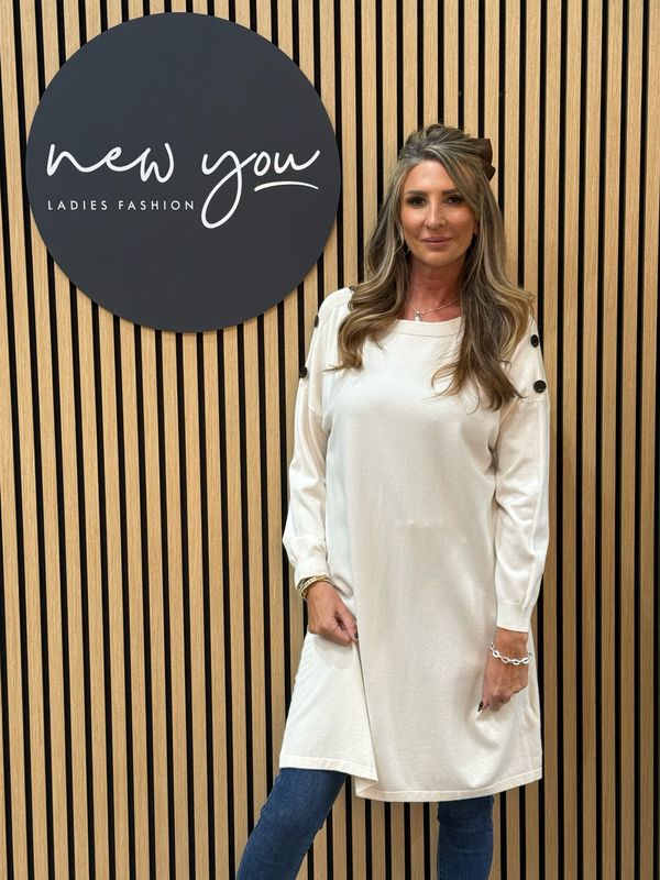 Stella - Button Shoulder Tunic