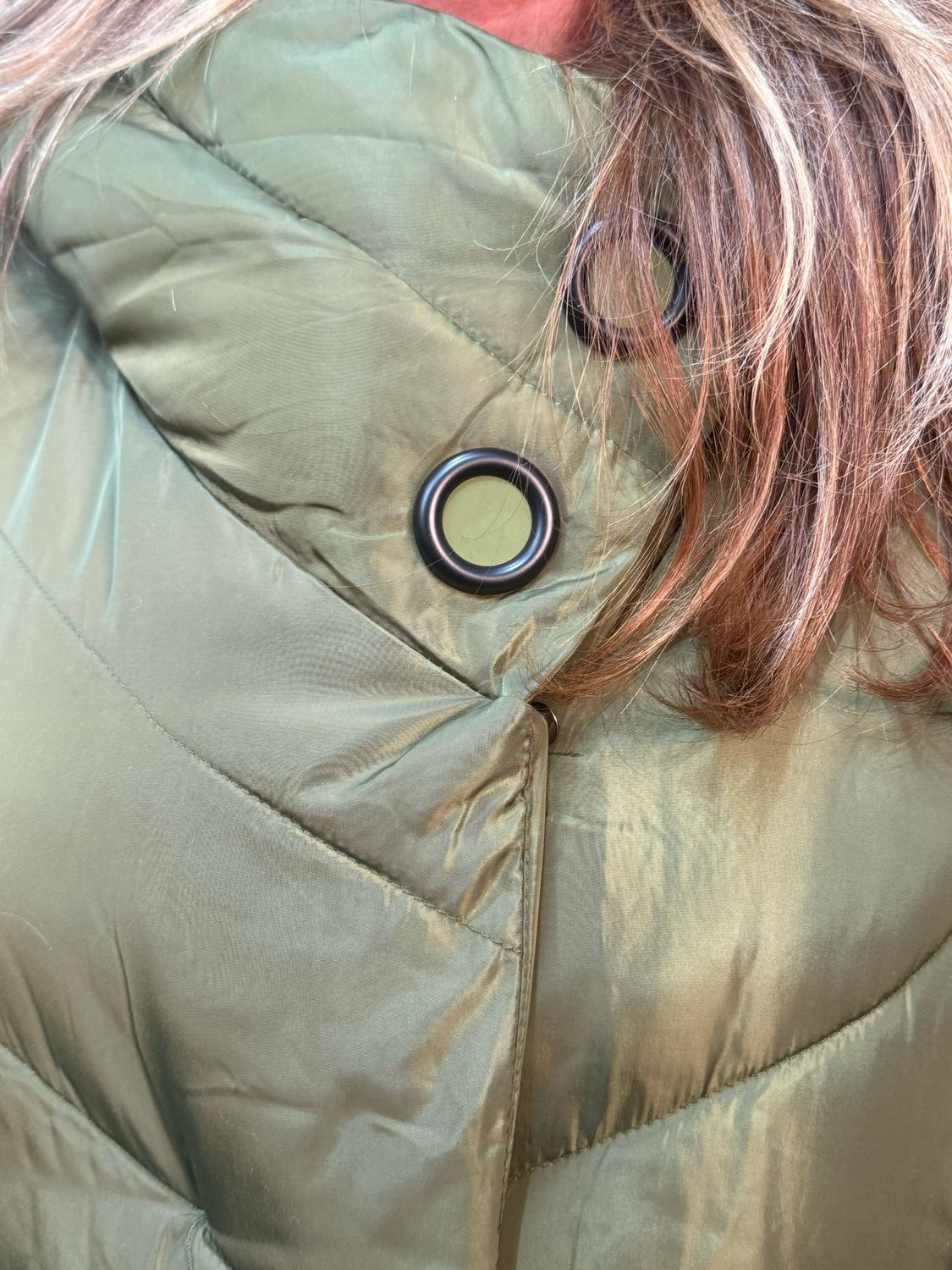 Quilted Puffer Coat - Khaki