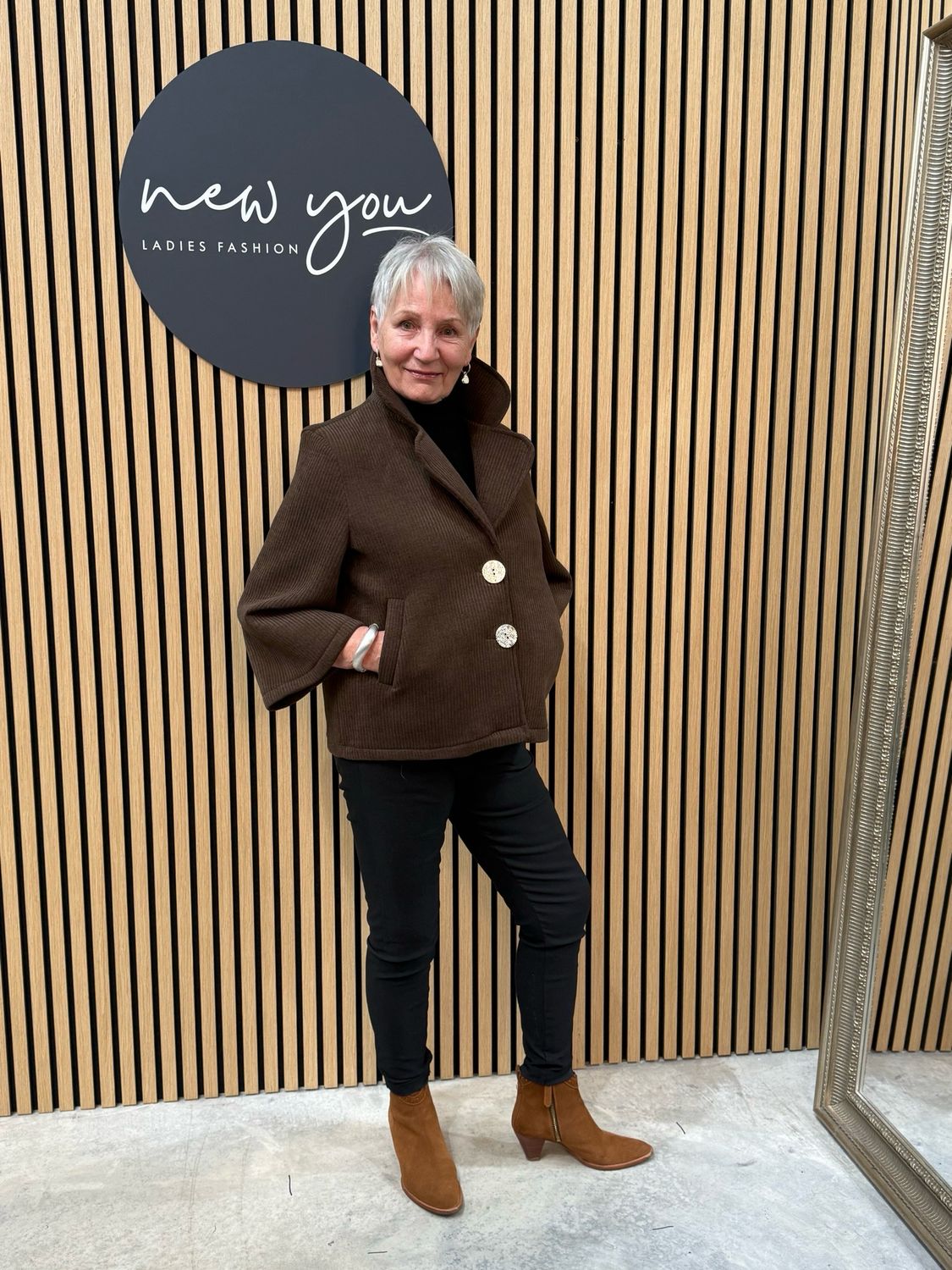 Textured Jacket - Chocolate Brown