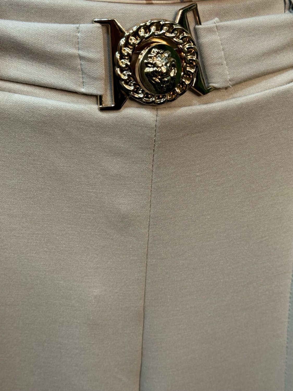 Wide Leg Tailored Trousers - Cream