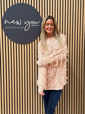 Tassel Knit Jumper - Pink