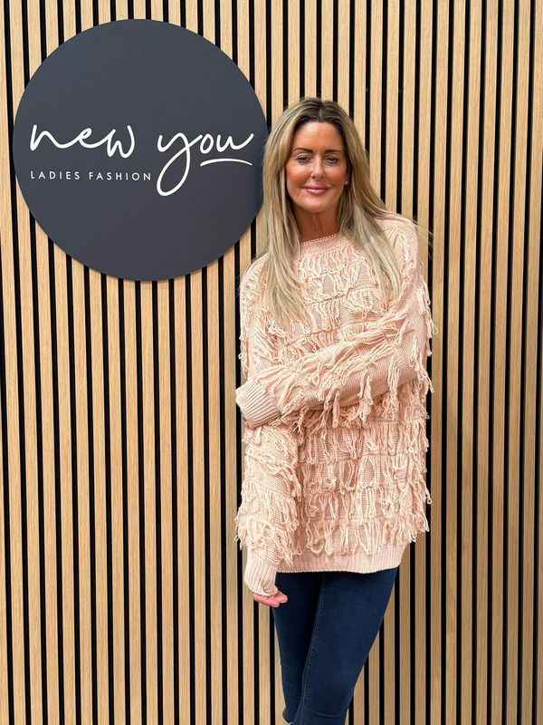 Tassel Knit Jumper - Pink
