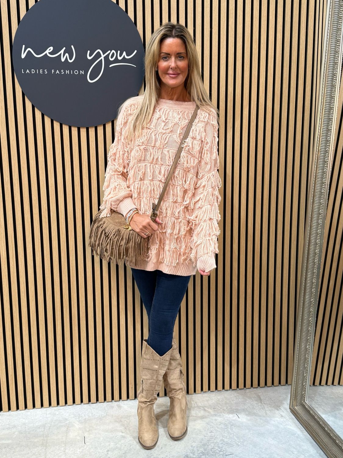 Tassel Knit Jumper - Pink