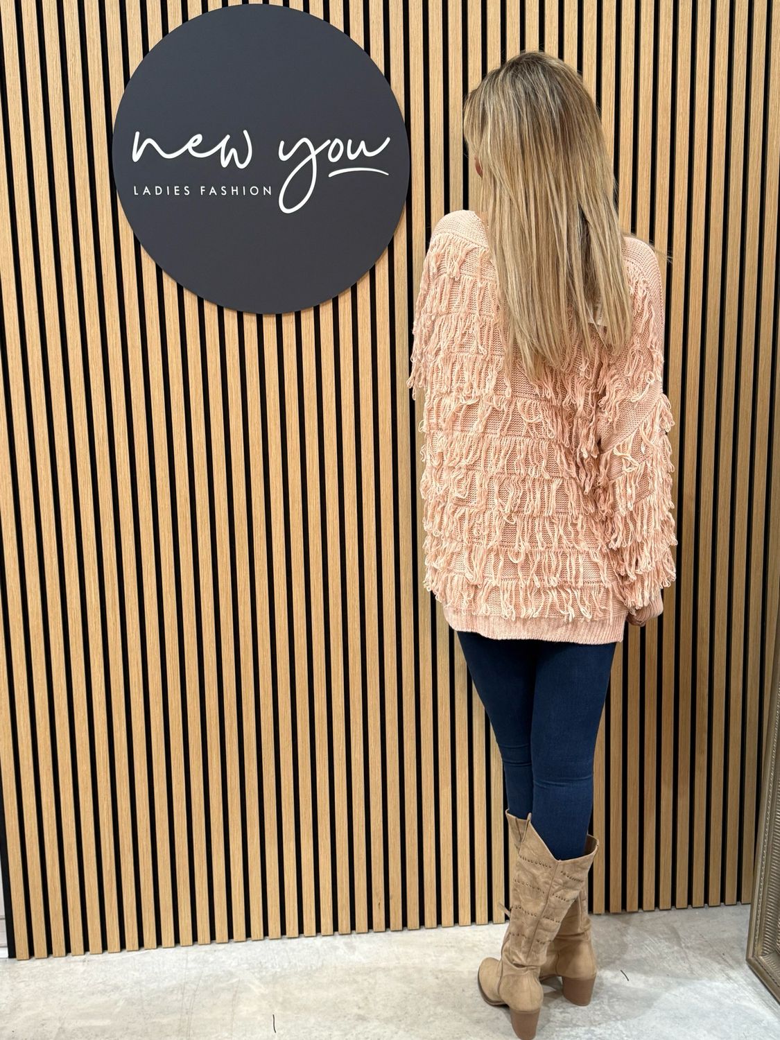 Tassel Knit Jumper - Pink