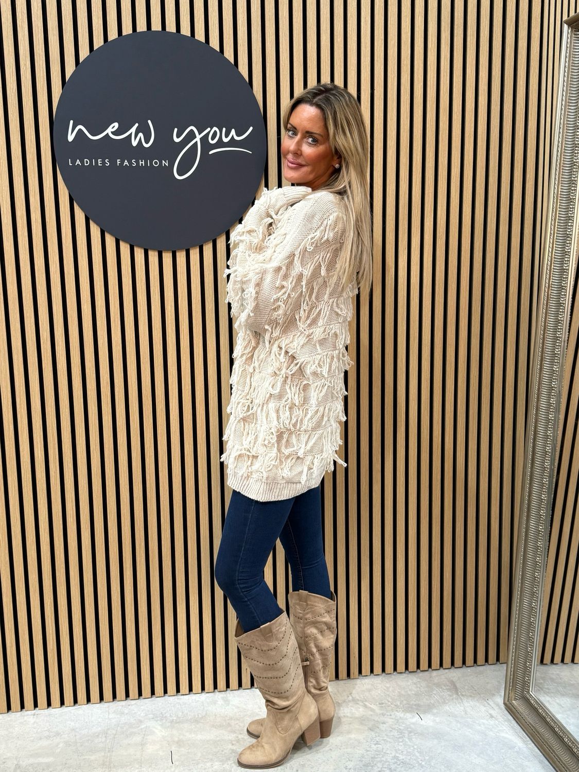 Tassel Knit Jumper - Cream