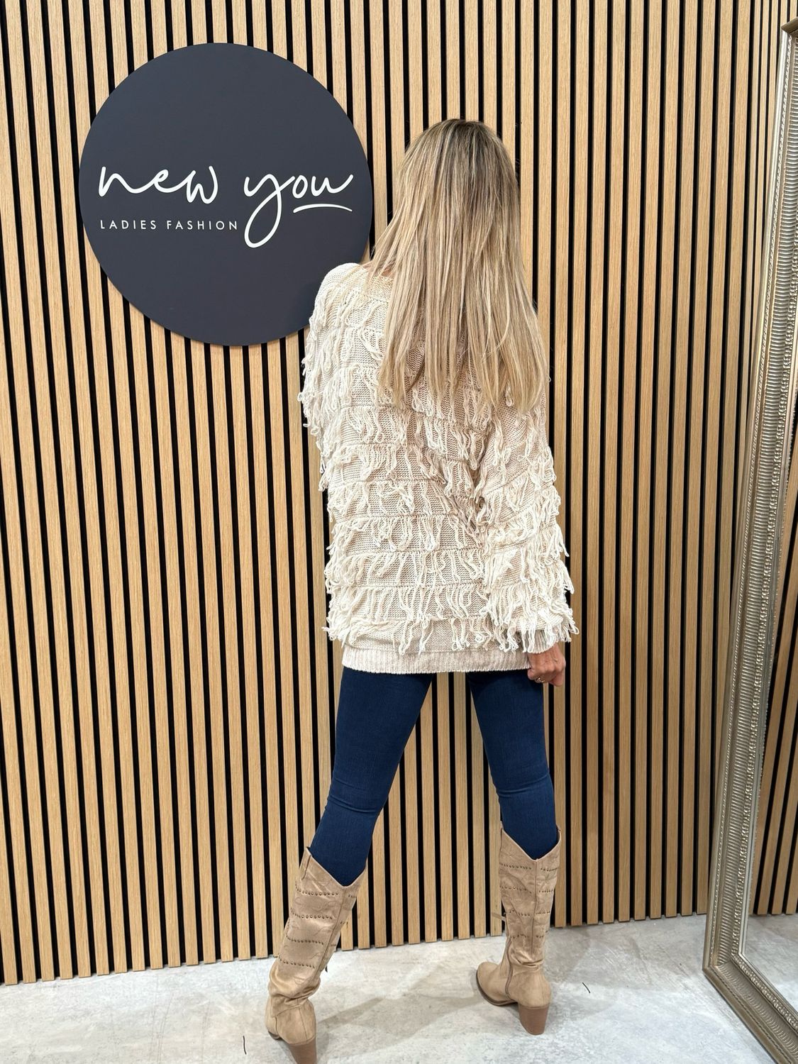 Tassel Knit Jumper - Cream
