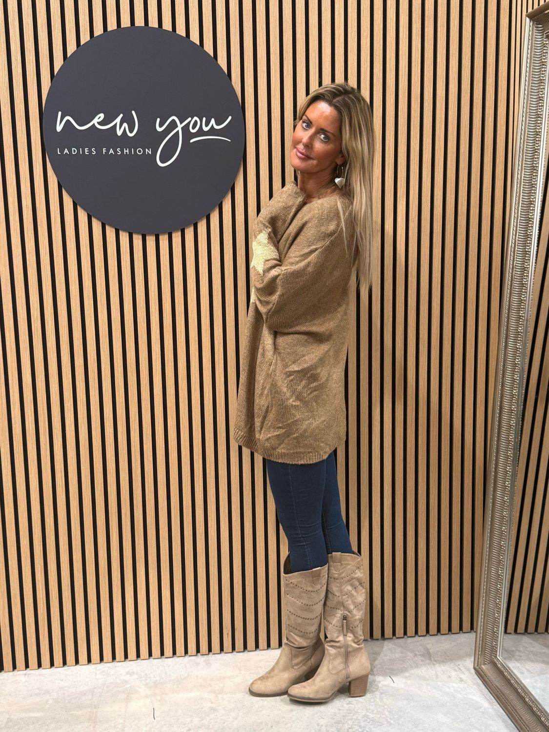 Star Knit Jumper - Camel