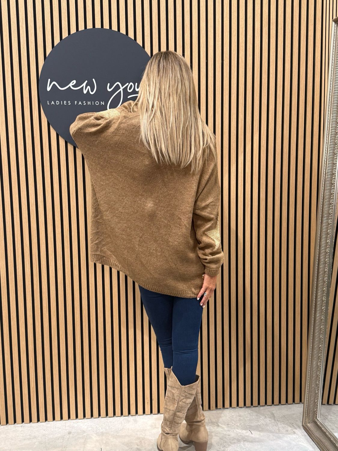 Star Knit Jumper - Camel