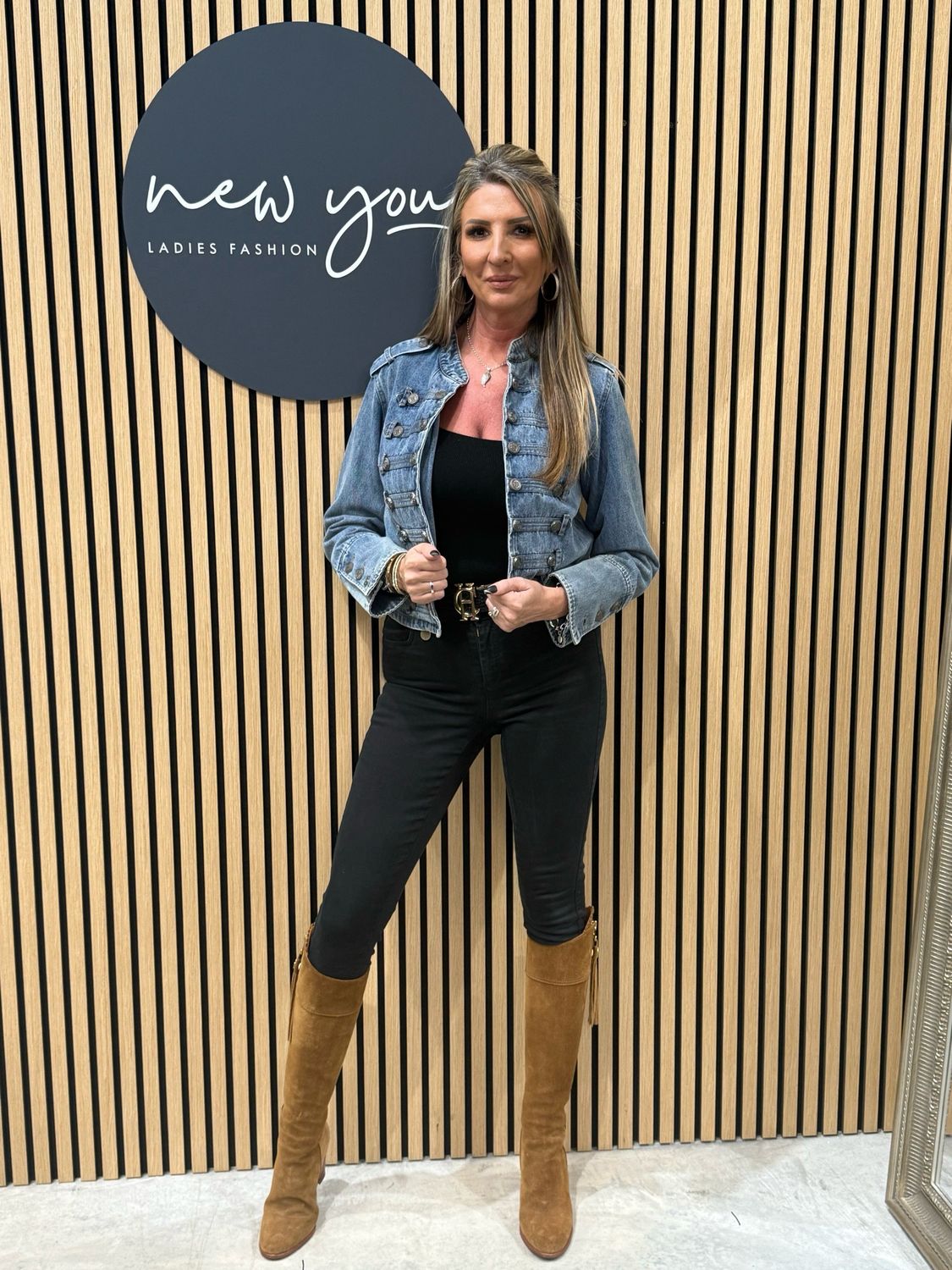 Military Style Denim Jacket