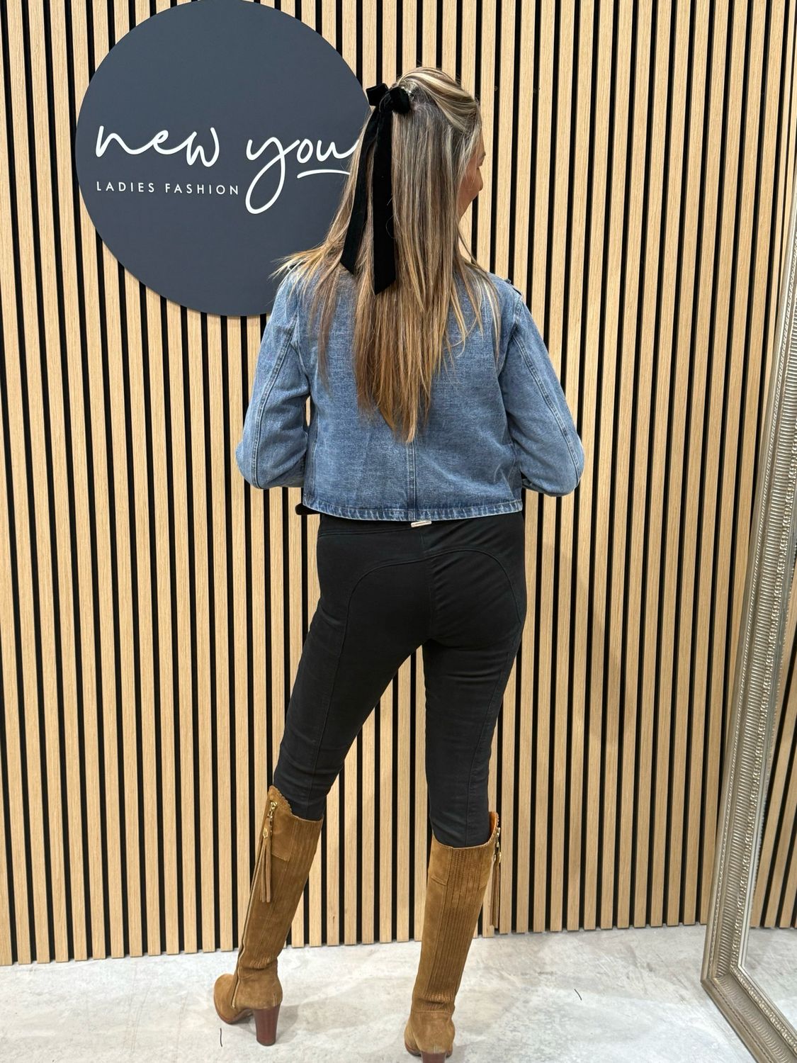 Military Style Denim Jacket