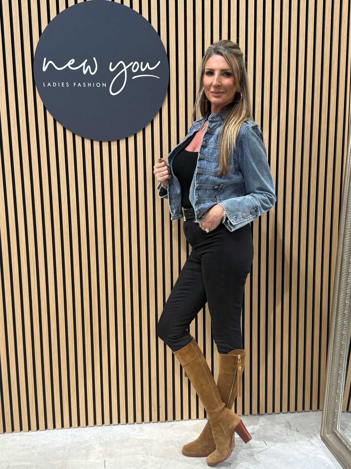 Military Style Denim Jacket