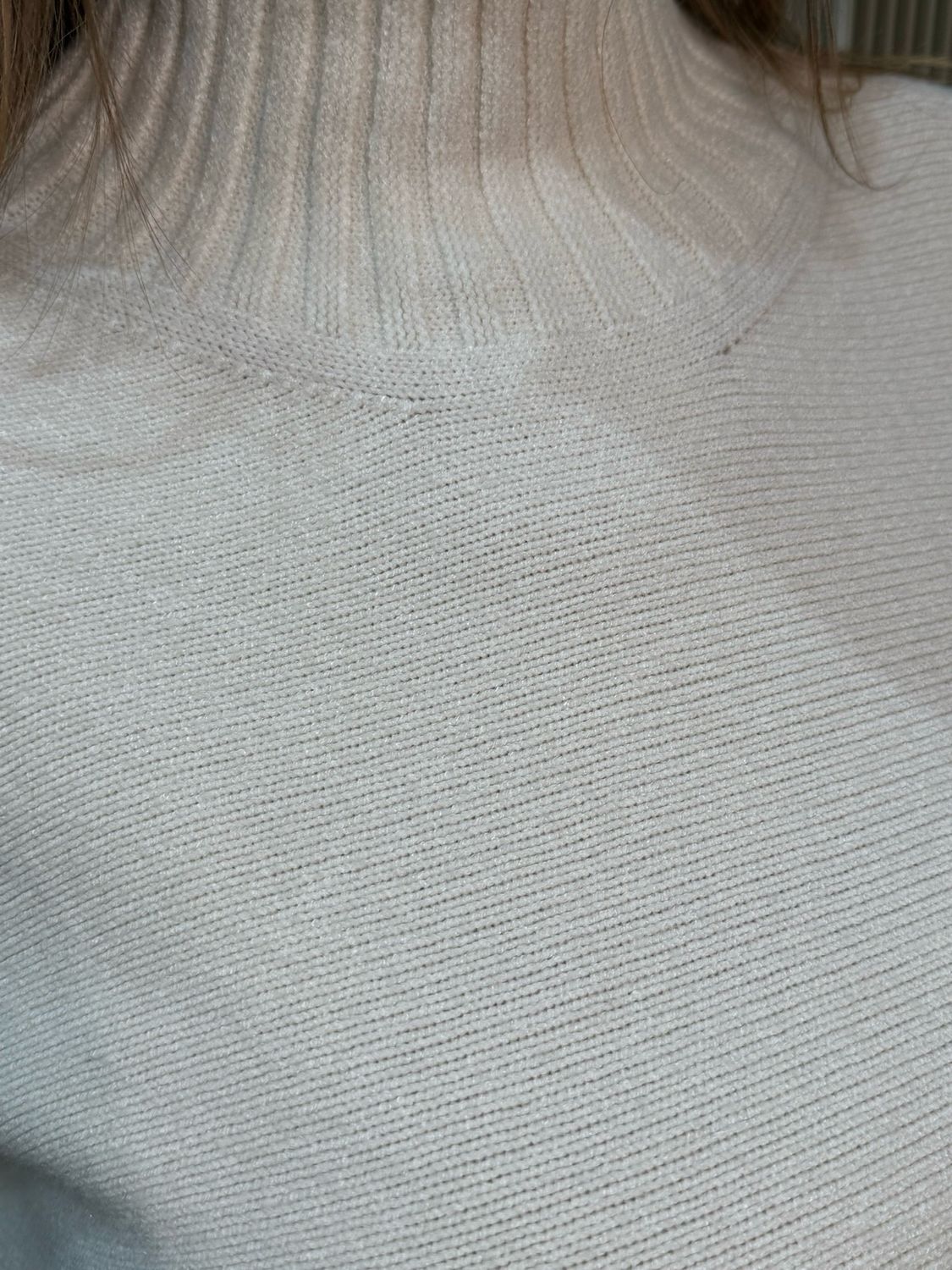 Short Sleeve Knit Top - Cream