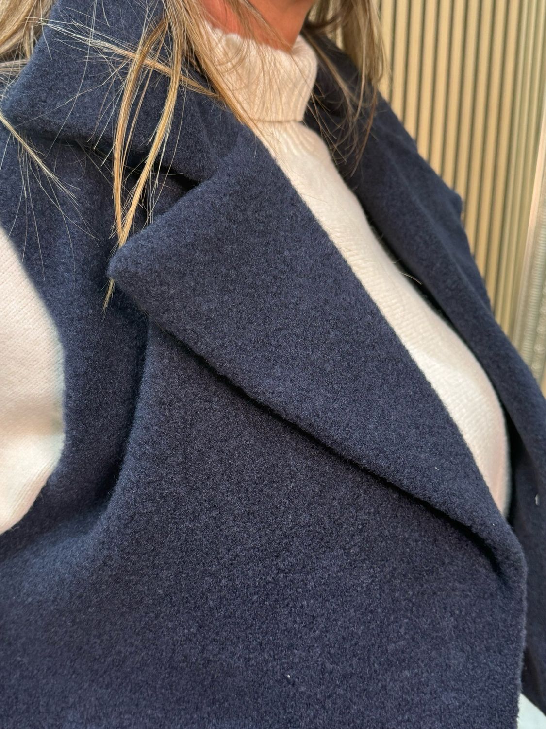 Soft Textured Gilet - Navy