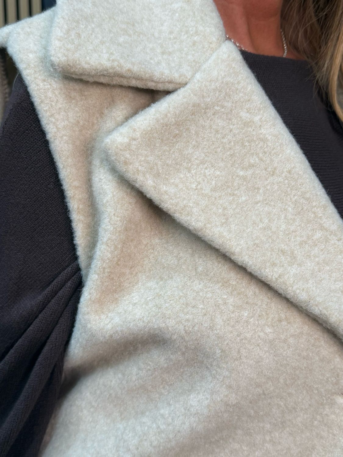 Soft Textured Gilet - Cream